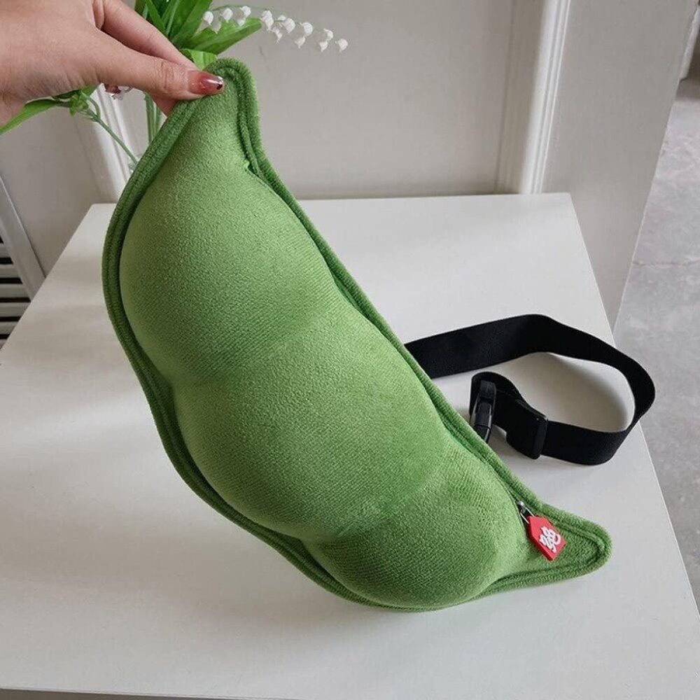 Small Crossbody Bag Funny Pea Shaped Shoulder Bag Lightweight Chest Bag Cute - Picture 5 of 8